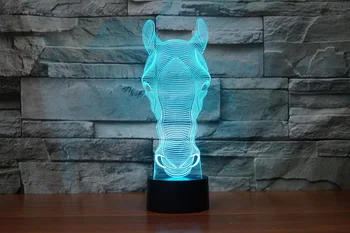 Touch sensor 3D Lights Christmas Gift USB Colorful horse LED Lamp Night Light for Wedding decoration 
Touch sensor 3D Lights Christmas Gift USB Colorful horse LED Lamp Night Light for Wedding decoration
