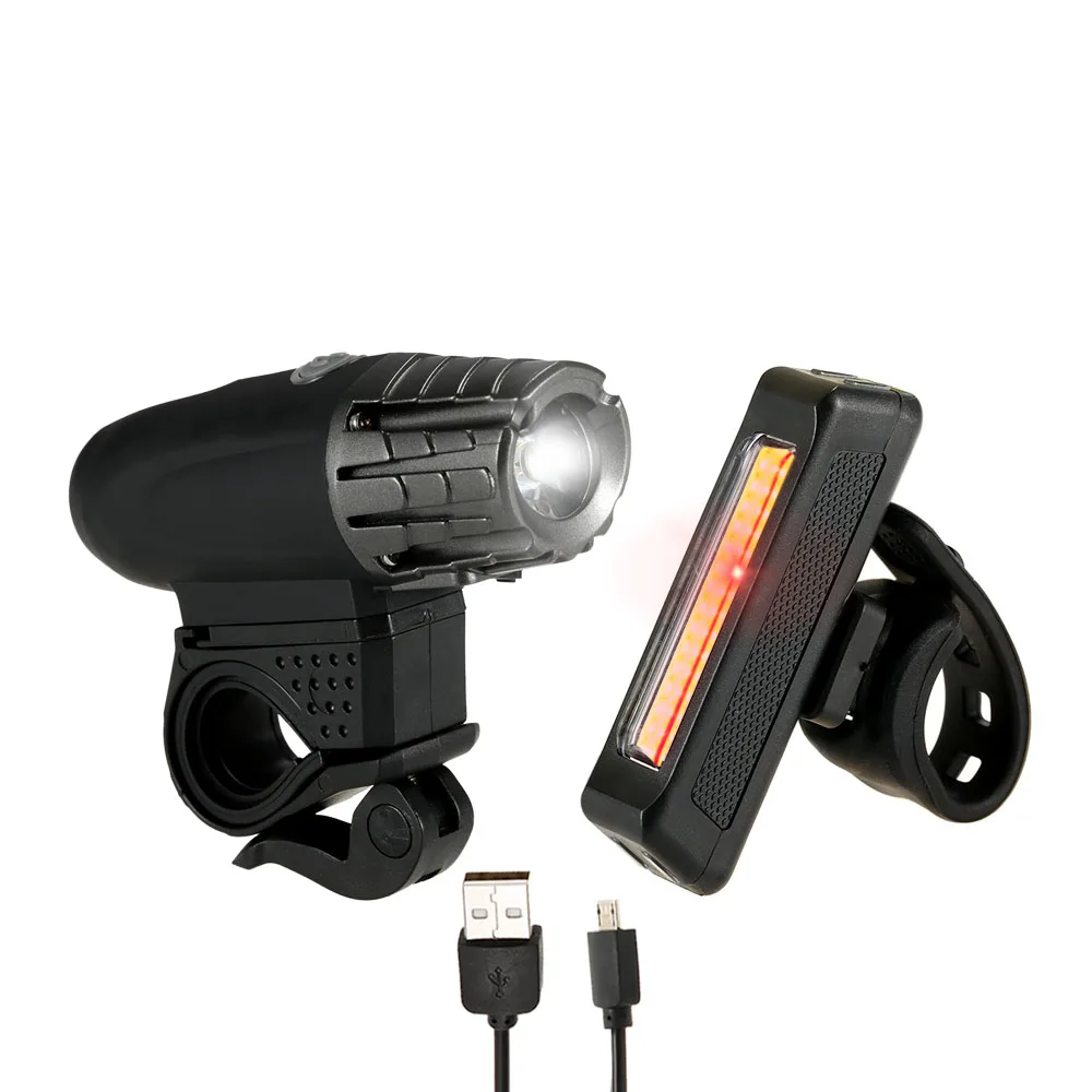 New USB Rechargeable Bike Light Set Bicycle Front Light LED+Rear Light+Reflective Tape Combo Kit Road MTB Headlight Bicicleta
New USB Rechargeable Bike Light Set Bicycle Front Light LED+Rear Light+Reflective Tape Combo Kit Road MTB Headlight Bicicleta