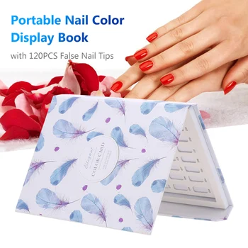 80Nail Color Display Book with 120PCS False Nail Tips for Nail Art DIY Nail Polish UV Gel Color Card Chart Board Nail Salon Tool
80Nail Color Display Book with 120PCS False Nail Tips for Nail Art DIY Nail Polish UV Gel Color Card Chart Board Nail Salon Tool