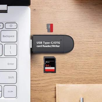 Memory Card Reader with 3 in 1 USB Type C/Micro USB Adapter OTG Function Plug and Play GK99
Memory Card Reader with 3 in 1 USB Type C/Micro USB Adapter OTG Function Plug and Play GK99