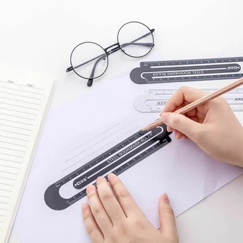 15cm Portable Clip Design Student Bookmark Manganese Steel Office Durable Drawing Practical School Mini Tool Ruler
15cm Portable Clip Design Student Bookmark Manganese Steel Office Durable Drawing Practical School Mini Tool Ruler