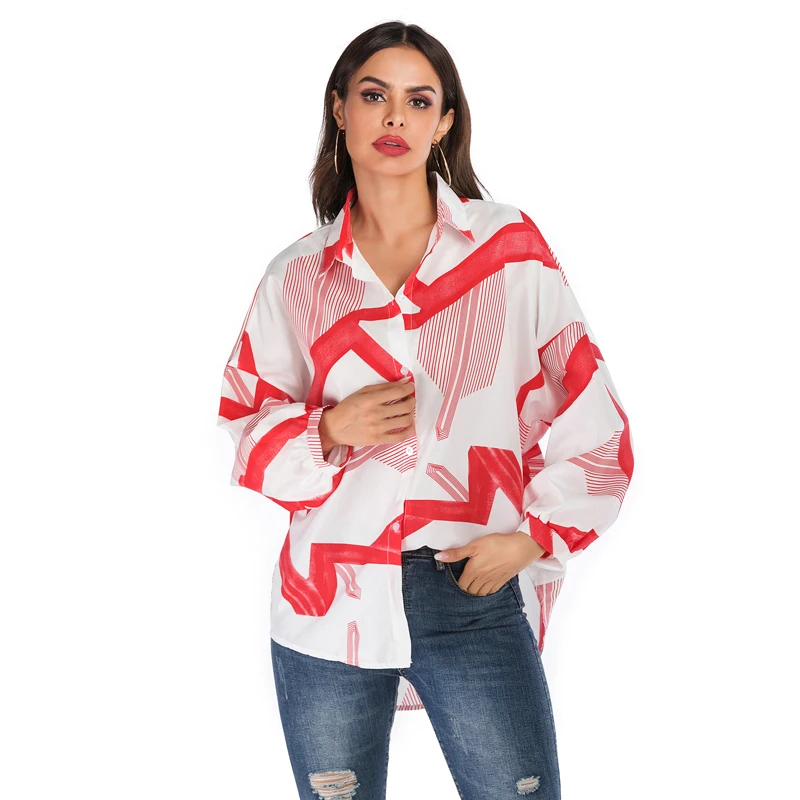 Autumn Turn-down Collar Shirt Women Loose Long Sleeve Casual Printed Button Blouse Spring Long Length Fashion TopsLadies Blouse
Autumn Turn-down Collar Shirt Women Loose Long Sleeve Casual Printed Button Blouse Spring Long Length Fashion TopsLadies Blouse