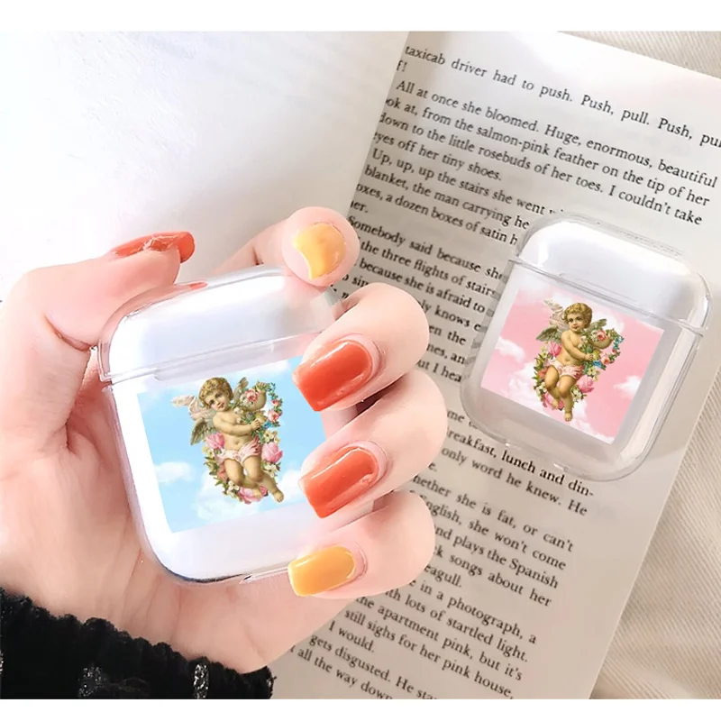 Soft Cute Headphone Case For Apple airpods Case Luxury Angel Baby Lovely Air Pods Case For Airpods 2 Transparent Soft Cover
Soft Cute Headphone Case For Apple airpods Case Luxury Angel Baby Lovely Air Pods Case For Airpods 2 Transparent Soft Cover