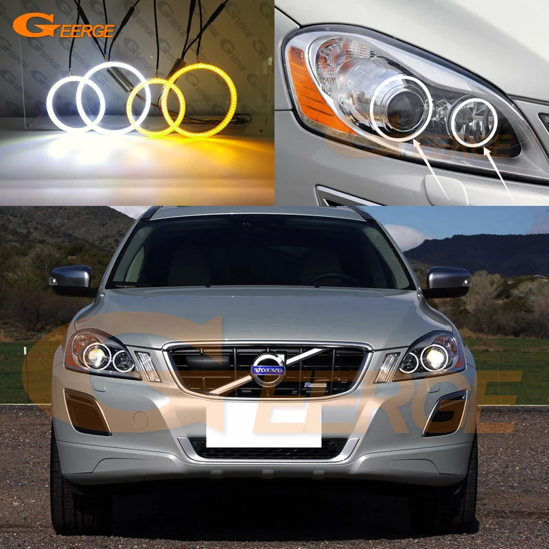 Для Volvo XC60 2008 2012 пред facelift XENON HD ультра яркий двойной цвет переключение Дневной