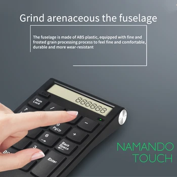 Digital Display Smart Accounting Ultra Thin Numeric Keypad Wireless Keyboard Ergonomic LCD Screen USB Receiver Office Supplies
Digital Display Smart Accounting Ultra Thin Numeric Keypad Wireless Keyboard Ergonomic LCD Screen USB Receiver Office Supplies