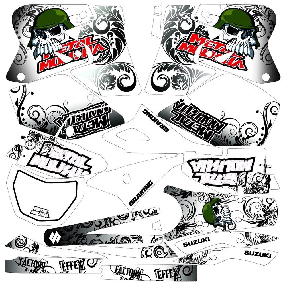 New Skull Full Graphics Decals Stickers Custom Number Name 3M Bright Stickers Waterproof For Suzuki DRZ40SM
New Skull Full Graphics Decals Stickers Custom Number Name 3M Bright Stickers Waterproof For Suzuki DRZ40SM
