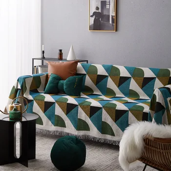 Vintage style geometric pattern sofa couch towel Cover fundas chaise longue removable Blanket Plaids Cotton/Polyester
Vintage style geometric pattern sofa couch towel Cover fundas chaise longue removable Blanket Plaids Cotton/Polyester