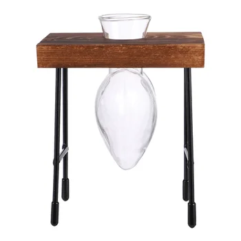 Hydroponic Flower Vase Desktop Glass Planter Heart Shaped Wooden Frame Hydroponic Container (Bench Heart with One Vase)
Hydroponic Flower Vase Desktop Glass Planter Heart Shaped Wooden Frame Hydroponic Container (Bench Heart with One Vase)