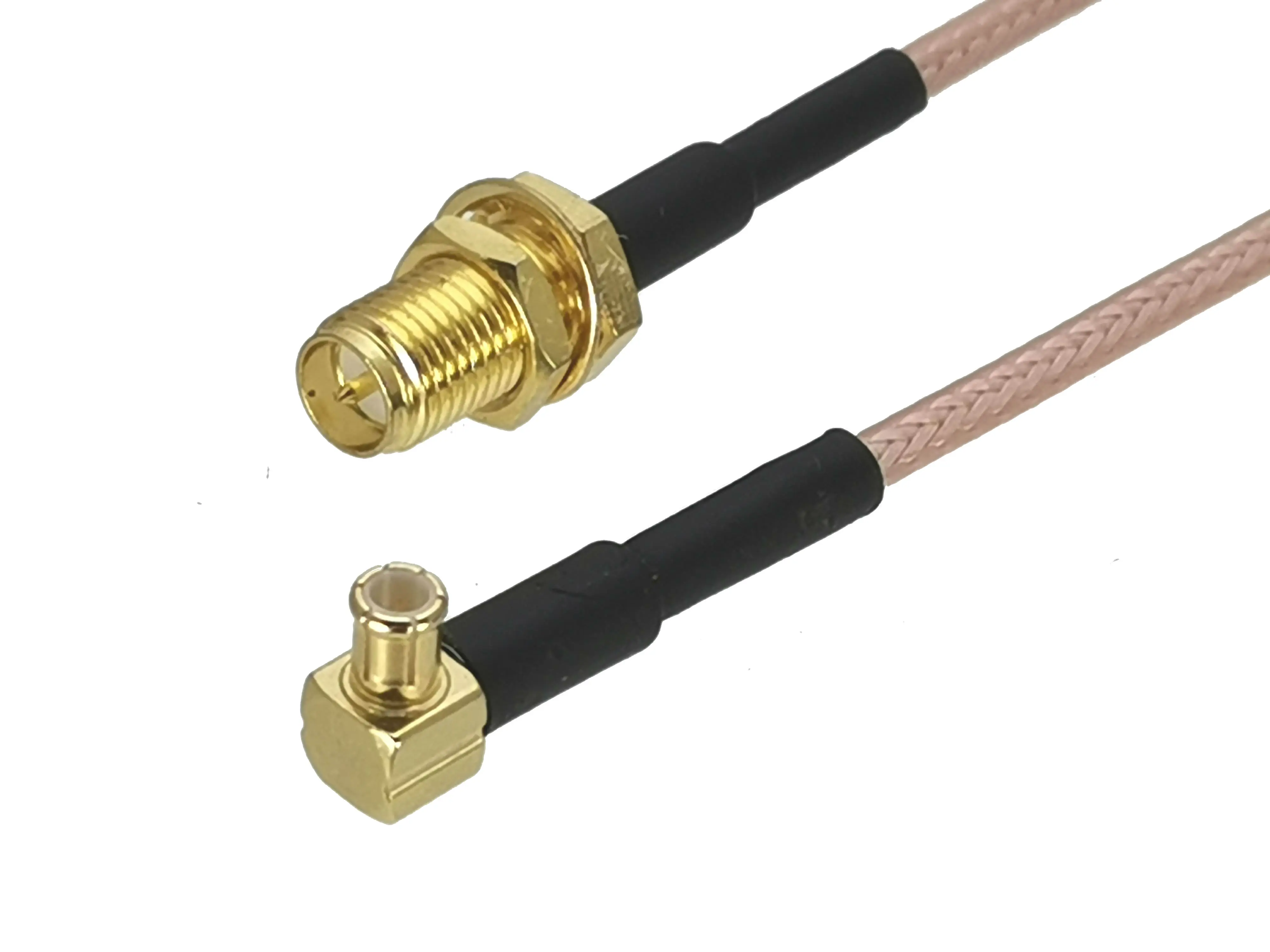 

1Pcs RG316 RP-SMA Female Plug Bulkhead to MCX Male Right angle Connector RF Coaxial Jumper Pigtail Cable For Antenna 4inch~10M