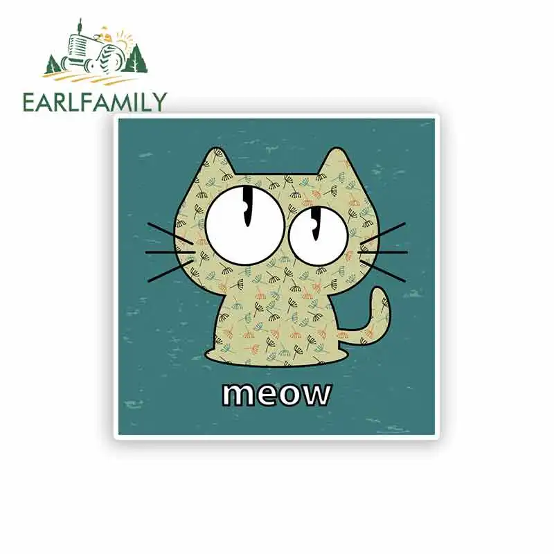 EARLFAMILY 13cm x 13cm Car Stickers for Meow Funny Cat Sunscreen Anime Bumper Trunk Truck Graphics Waterproof Sunscreen Decal 
EARLFAMILY 13cm x 13cm Car Stickers for Meow Funny Cat Sunscreen Anime Bumper Trunk Truck Graphics Waterproof Sunscreen Decal