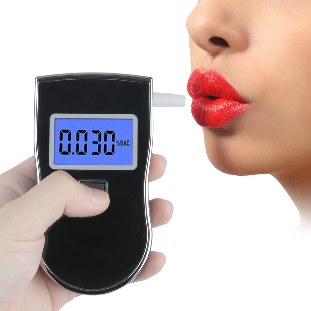 

Portable LCD Screen Alcohol Meter Wine Alcohol Test Drunk Driving Analyzer Digital Breath Alcohol Tester Car Breathalyzer