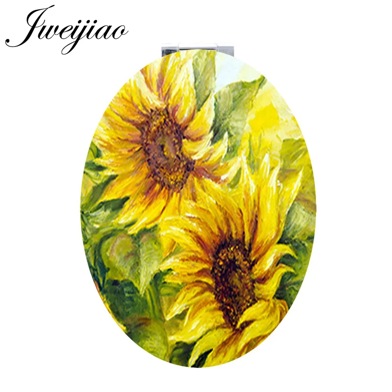 JWEIJIAO Sunflowera Oval leather pocket mirror yellow flowers Lotus Lilies handheld Makeup mirrors for Christmas best gift KL75
JWEIJIAO Sunflowera Oval leather pocket mirror yellow flowers Lotus Lilies handheld Makeup mirrors for Christmas best gift KL75