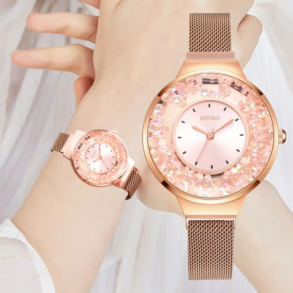 Фото Часы наручные женские с магнитной застежкой брендовые элегантные модные