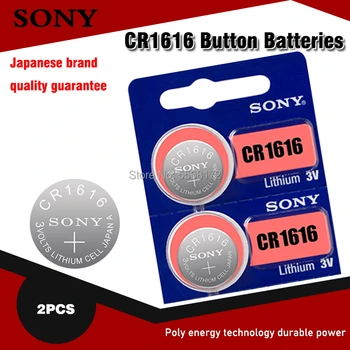 2Pcs/lot SONY CR1616 DL1616 ECR1616 LM1616 1616 3V Lithium Batteries Cell Button Coin Battery For Motherboard Watch
2Pcs/lot SONY CR1616 DL1616 ECR1616 LM1616 1616 3V Lithium Batteries Cell Button Coin Battery For Motherboard Watch