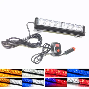 8 LED 9.5'' Car Police Dash Emergency Strobe Light Bar Warning Flashing Lamp High Power Fireman Flashing Light Bar Red Blue
8 LED 9.5'' Car Police Dash Emergency Strobe Light Bar Warning Flashing Lamp High Power Fireman Flashing Light Bar Red Blue