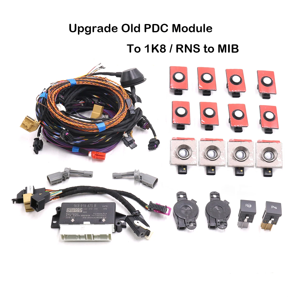 For Golf 6 Jetta MK6 Upgrade Old PDC Module To 1K8 / RNS to MIB Intelligent Parking Assist Park Assist PLA 2.0 
For Golf 6 Jetta MK6 Upgrade Old PDC Module To 1K8 / RNS to MIB Intelligent Parking Assist Park Assist PLA 2.0