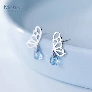 Modian 2020 Elegant Luxury Butterfly Swing Blue Drop Water Crystal Stud Earrings For Women Sterling Silver 925 Fine Jewelry
Modian 2020 Elegant Luxury Butterfly Swing Blue Drop Water Crystal Stud Earrings For Women Sterling Silver 925 Fine Jewelry