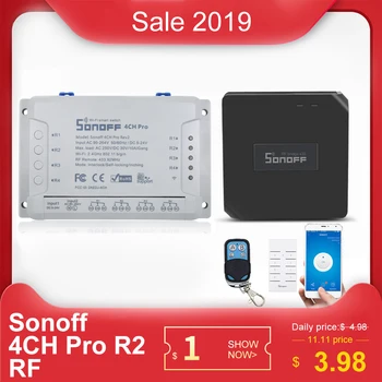 SONOFF RF Bridge/RFR3/Ifan03/4CH Pro r2 Remote Control 433mhz Wifi Smart Switch eWelink Support DIY Google Home Automation Alexa
SONOFF RF Bridge/RFR3/Ifan03/4CH Pro r2 Remote Control 433mhz Wifi Smart Switch eWelink Support DIY Google Home Automation Alexa