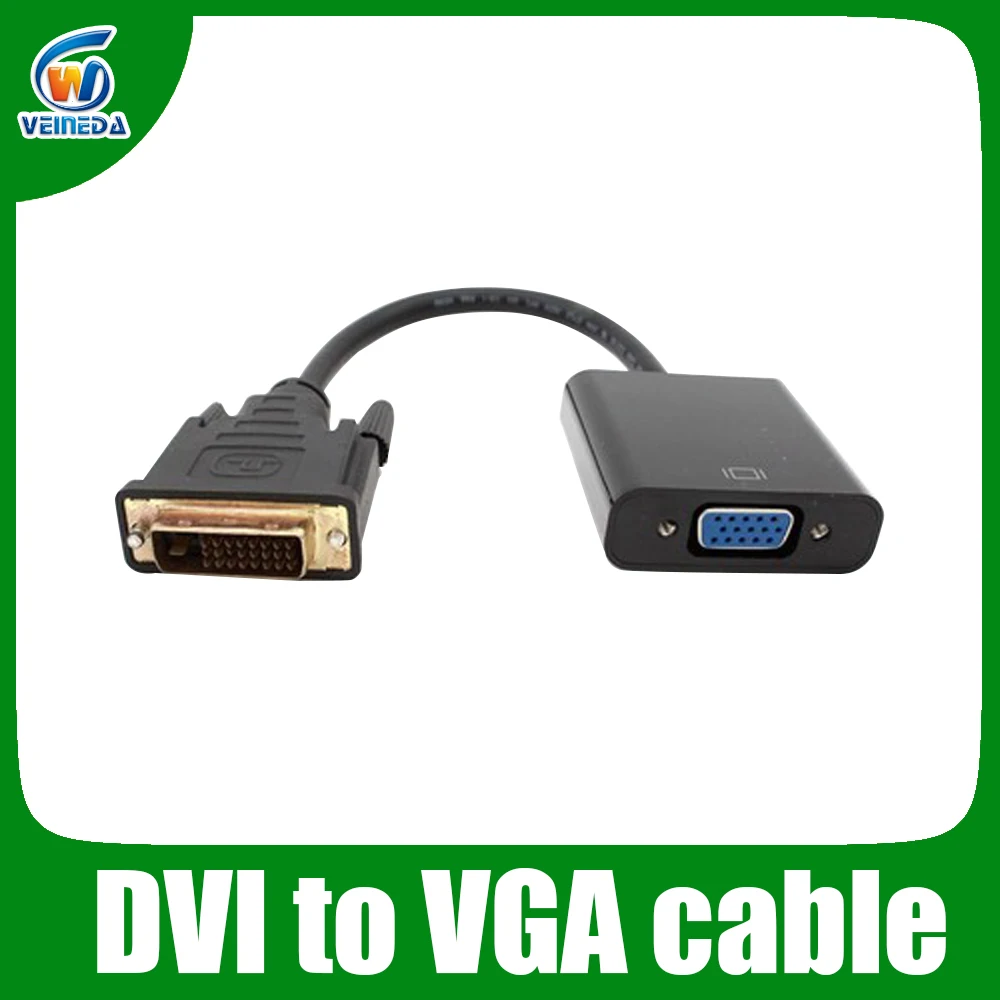 A DVI 24+1 25Pin DVI-D to VGA Cable Adapter Cable 1080P for nVIDIA Graphics Card , HDTV, Projector
A DVI 24+1 25Pin DVI-D to VGA Cable Adapter Cable 1080P for nVIDIA Graphics Card , HDTV, Projector