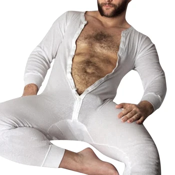 Men Pajamas Jumpsuit Homewear Solid Color Long Sleeve Comfortable Button Leisure Sleepwear Men Sexy Love Rompers Nightwear S-3XL
Men Pajamas Jumpsuit Homewear Solid Color Long Sleeve Comfortable Button Leisure Sleepwear Men Sexy Love Rompers Nightwear S-3XL