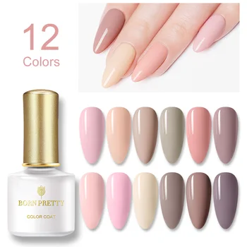 

BORN PRETTY Nature Series Pink Nail Gel Polish Soak Off UV Varnish 6ml Nail Color Manicuring Base Top Coat Nail Art Design