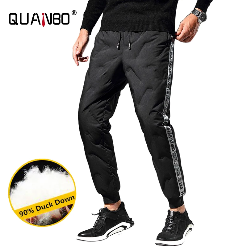 Mens Down Pants Bilateral Letter Fashion Thicker Windproof Waterproof Breathable Outdoor Sports White Duck Down Trousers
Mens Down Pants Bilateral Letter Fashion Thicker Windproof Waterproof Breathable Outdoor Sports White Duck Down Trousers