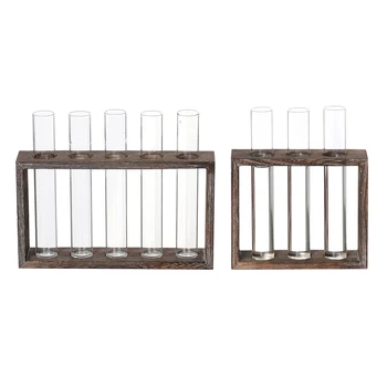 2pcs Test Tube Flower Vase Chair Wooden Stand For Hydroponic Plant
2pcs Test Tube Flower Vase Chair Wooden Stand For Hydroponic Plant