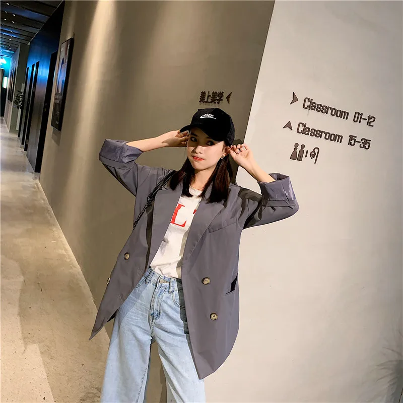 2019 Autumn Clothing New Style Korean-style Loose-Fit Vertical Multijunction Textured Vintage Leisure Suit Short Coat Women's
2019 Autumn Clothing New Style Korean-style Loose-Fit Vertical Multijunction Textured Vintage Leisure Suit Short Coat Women's