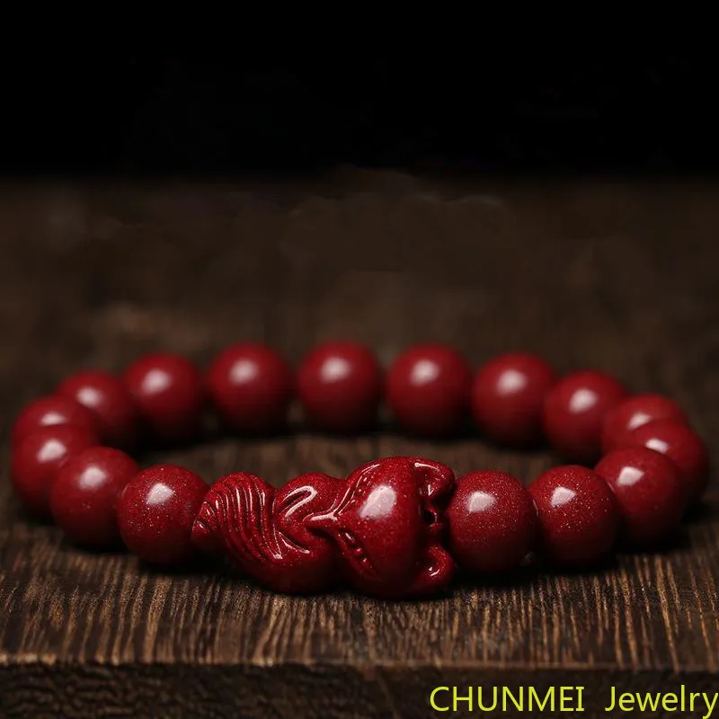 Natural Cinnabar Fox Bracelet Female Recruit Peach Blossom Handmade Male Raw Ore High Content Cinnabar Fox Bracelet
Natural Cinnabar Fox Bracelet Female Recruit Peach Blossom Handmade Male Raw Ore High Content Cinnabar Fox Bracelet