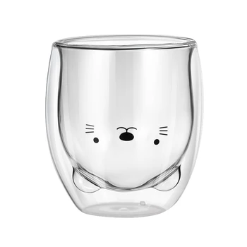 1 Pc Glass Mug Double Wall Portable Lovely Creative Milk Cup Coffee Mug For Bar Milk Carton Water Bottle Vaso Yogurtera
1 Pc Glass Mug Double Wall Portable Lovely Creative Milk Cup Coffee Mug For Bar Milk Carton Water Bottle Vaso Yogurtera