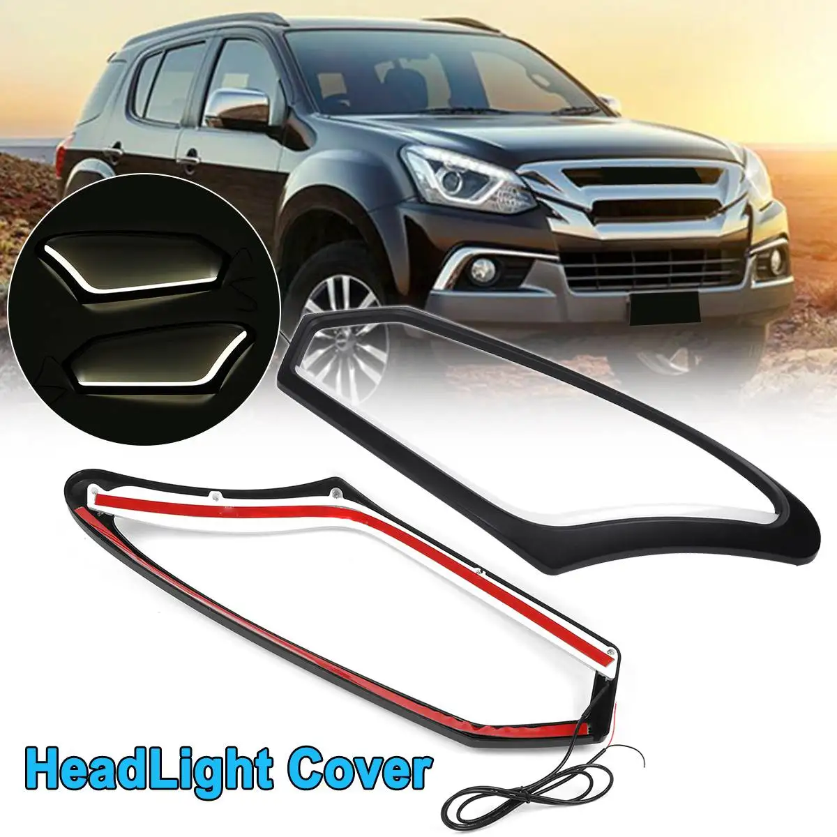 Car Styling ABS Front Headlight Lamp Cover Front Headlight Light Frame Trim Fit For Isuzu D-max Dmax 2016 2017
Car Styling ABS Front Headlight Lamp Cover Front Headlight Light Frame Trim Fit For Isuzu D-max Dmax 2016 2017