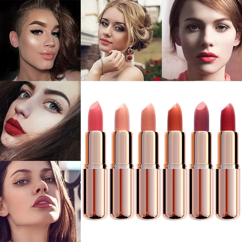 Six Colors Matte Lipstick Waterproof Makeup Does Not Remove Makeup Long Lasting No Fading Moisturizing Matte Lipstick Cosmetics
Six Colors Matte Lipstick Waterproof Makeup Does Not Remove Makeup Long Lasting No Fading Moisturizing Matte Lipstick Cosmetics