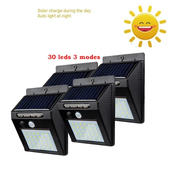 30 LED Solar Power Human Body Motion Sensor Garden Light Control Security Lamp Outdoor LED Solar Light Waterproof IP65 500 LM
30 LED Solar Power Human Body Motion Sensor Garden Light Control Security Lamp Outdoor LED Solar Light Waterproof IP65 500 LM