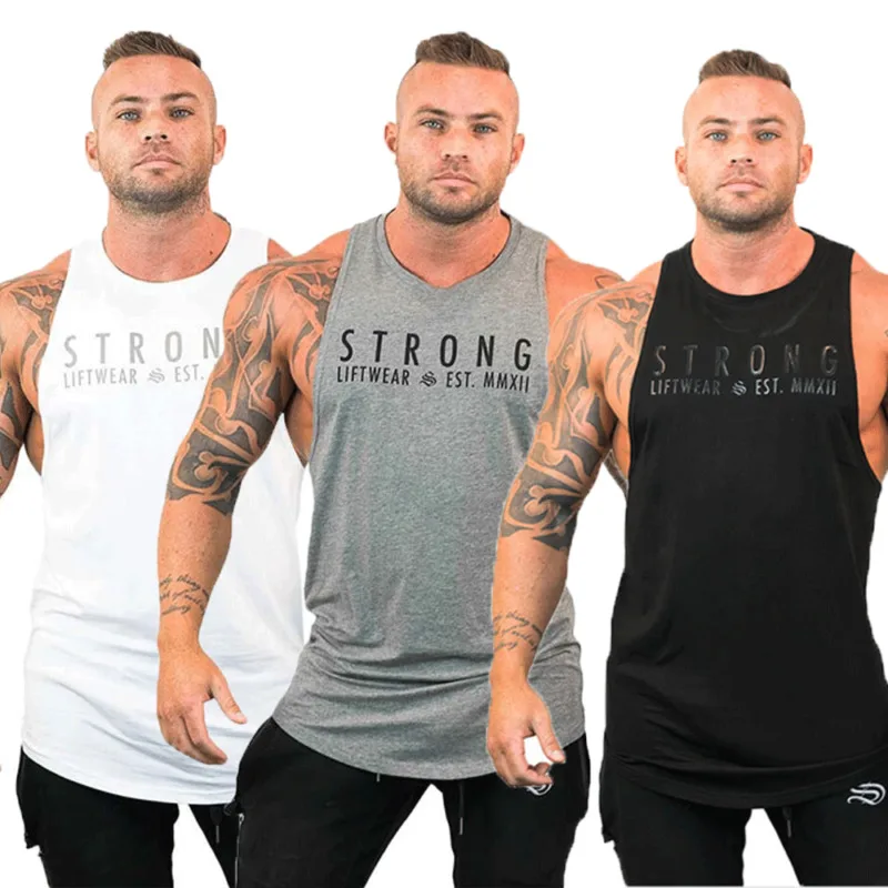 Gym Men Sleeveless Muscle Tank Top Tee Shirt Bodybuilding Sport Fitness Running Vest Summer Male Workout Tanks Clothes
Gym Men Sleeveless Muscle Tank Top Tee Shirt Bodybuilding Sport Fitness Running Vest Summer Male Workout Tanks Clothes