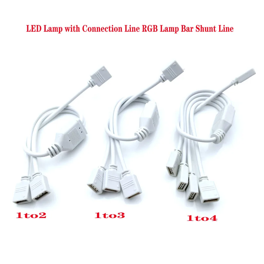 4 Pin RGB LED strip light Connector Cable 1 to 2/ 3/ 4 RGB 4Pin Doubling/Dividing line Connecting wire Splitter Cable Feeding
4 Pin RGB LED strip light Connector Cable 1 to 2/ 3/ 4 RGB 4Pin Doubling/Dividing line Connecting wire Splitter Cable Feeding