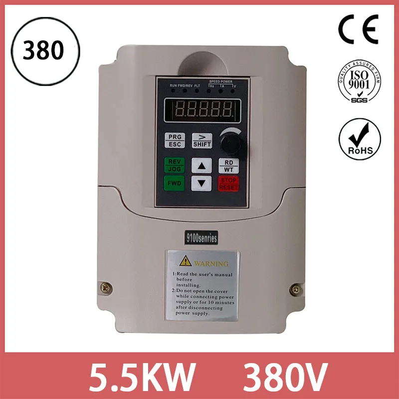 5.5kw 380V VFD AC Frequency Inverter 3 Phase Input 3 Phase Output Drives Frequency Converter
5.5kw 380V VFD AC Frequency Inverter 3 Phase Input 3 Phase Output Drives Frequency Converter