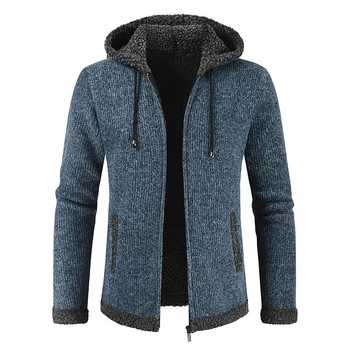 Winter Plus Size Casual Thick Blue Cardigan Mens Hooded Sweater Knitted Fleece Fluffy Knitwear Long Sleeve Warm Sweater Male 3xl
Winter Plus Size Casual Thick Blue Cardigan Mens Hooded Sweater Knitted Fleece Fluffy Knitwear Long Sleeve Warm Sweater Male 3xl