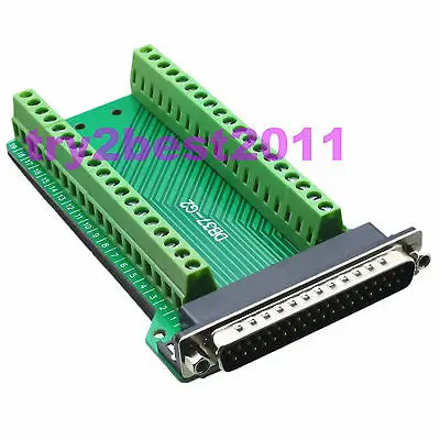DHL/EMS 5 Sets*Adapter DB37 37pin plug pin D-SUB VGA Terminal Breakout Board 2 row solder-free -C1
DHL/EMS 5 Sets*Adapter DB37 37pin plug pin D-SUB VGA Terminal Breakout Board 2 row solder-free -C1
