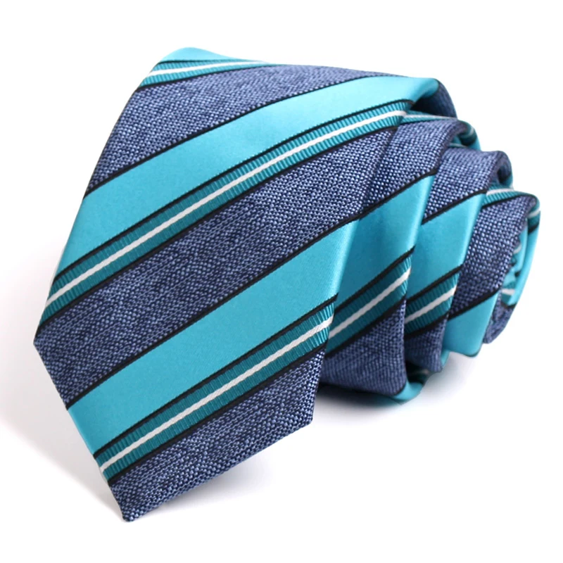 

Business Work Necktie 2020 Brand New High Quality Striped 7CM Tie For Men Fashion Formal Neck Tie Gentleman Gift Box