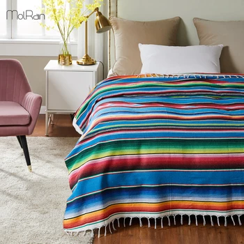 Boho Table Flag Ethnic Style Beach Blanket Beach Towel Mexican Style Blankets Picnic Blanket Handmade Striped Tassels Throw Rug
Boho Table Flag Ethnic Style Beach Blanket Beach Towel Mexican Style Blankets Picnic Blanket Handmade Striped Tassels Throw Rug