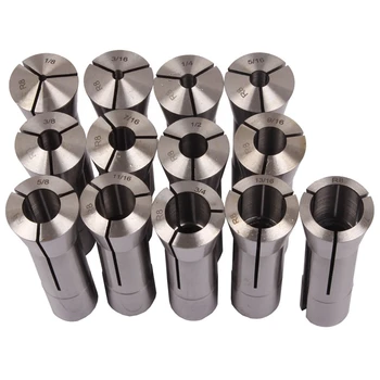 13Pcs Precision R8 Collets Set 1/8 - 7/8 Inch Mill Chuck Holder for Bridgeport.0006
13Pcs Precision R8 Collets Set 1/8 - 7/8 Inch Mill Chuck Holder for Bridgeport.0006