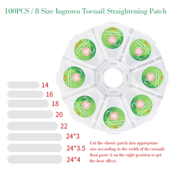100PCS Ingrown Toenail Straightening Patch Toe Nail Correction Tool Nail Treatment Elastic Patch Sticker Toenail Correction Tool
100PCS Ingrown Toenail Straightening Patch Toe Nail Correction Tool Nail Treatment Elastic Patch Sticker Toenail Correction Tool