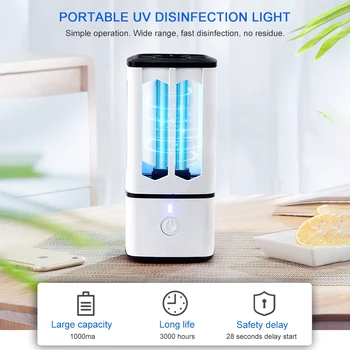 UV Sterilizer Light Portable Ultraviolet Disinfection Light USB Rechargeable UV Germicidal Lamp Mite UVC Sterilizer Light
UV Sterilizer Light Portable Ultraviolet Disinfection Light USB Rechargeable UV Germicidal Lamp Mite UVC Sterilizer Light