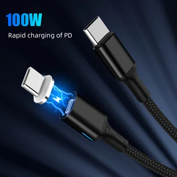 Magnetic Dual Type C Cable 5A PD Fast Charging Wire For Notebook 20V 100W Type C Data Cable For Samsung S9 S8 For Huawei P20
Magnetic Dual Type C Cable 5A PD Fast Charging Wire For Notebook 20V 100W Type C Data Cable For Samsung S9 S8 For Huawei P20
