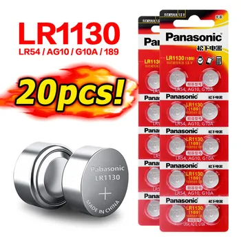 Panasonic 20pcs 1.5V Button Cell Battery LR44 LR1154 357A SR44 100% Original lr44 Lithium Coin Batteries A76 AG13 G13A
Panasonic 20pcs 1.5V Button Cell Battery LR44 LR1154 357A SR44 100% Original lr44 Lithium Coin Batteries A76 AG13 G13A