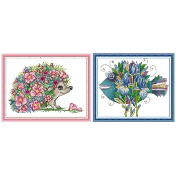 Joy Sunday Counted Cross Stitch Kit Stamped Beautiful Fish Patterns 14CT 11CT Print Craft Handmade DIY Embroidery Needlework Set
Joy Sunday Counted Cross Stitch Kit Stamped Beautiful Fish Patterns 14CT 11CT Print Craft Handmade DIY Embroidery Needlework Set