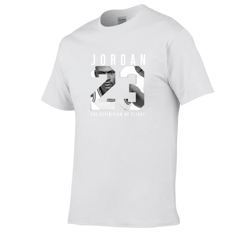 Новинка 2019 брендовая мужская футболка Jorden 23 с круглым вырезом 11 цветов хлопковая