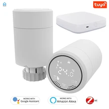 ZigBee Wifi Smart TRV Radiator Actuator Thermostatic Radiator Valve Tuya Temperature Controller Voice Remote Control Google Home
ZigBee Wifi Smart TRV Radiator Actuator Thermostatic Radiator Valve Tuya Temperature Controller Voice Remote Control Google Home