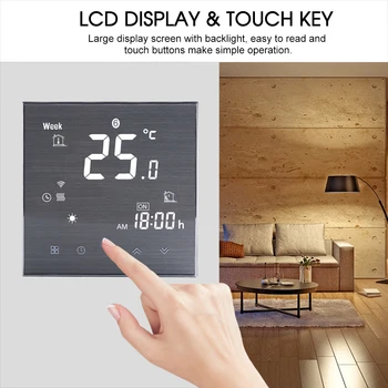 WiFi Smart Thermostat for Water/Gas Boiler Digital LCD Temperature Controller Voice Control Works with Amazon Echo/Google Home
WiFi Smart Thermostat for Water/Gas Boiler Digital LCD Temperature Controller Voice Control Works with Amazon Echo/Google Home