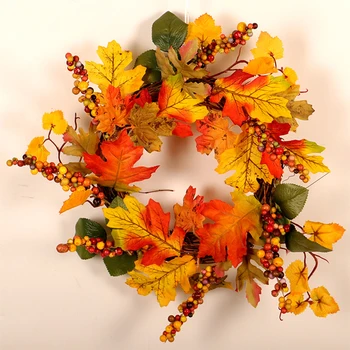 Decor Fall Door Wreath Autumn Color Maple Leaf Garland Thanksgiving Day Flowers Round Heart Simulation Garland
Decor Fall Door Wreath Autumn Color Maple Leaf Garland Thanksgiving Day Flowers Round Heart Simulation Garland